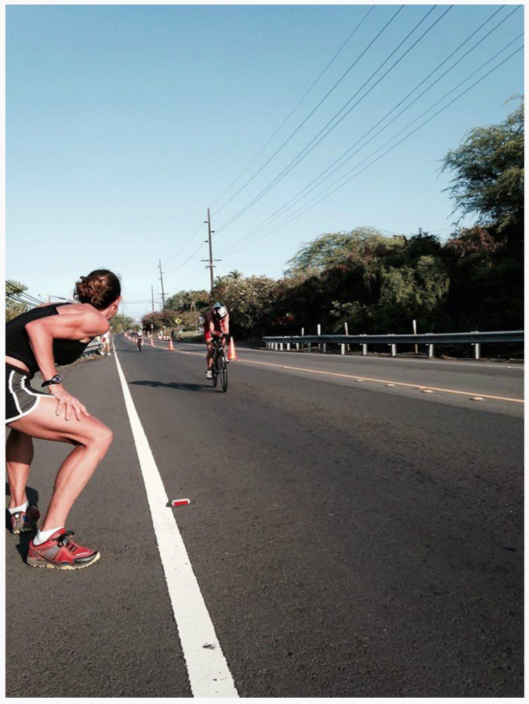 Chrissie Wellington Cheering - Ironman 2014 World Championship