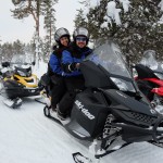 Snowmobiling in Lapland