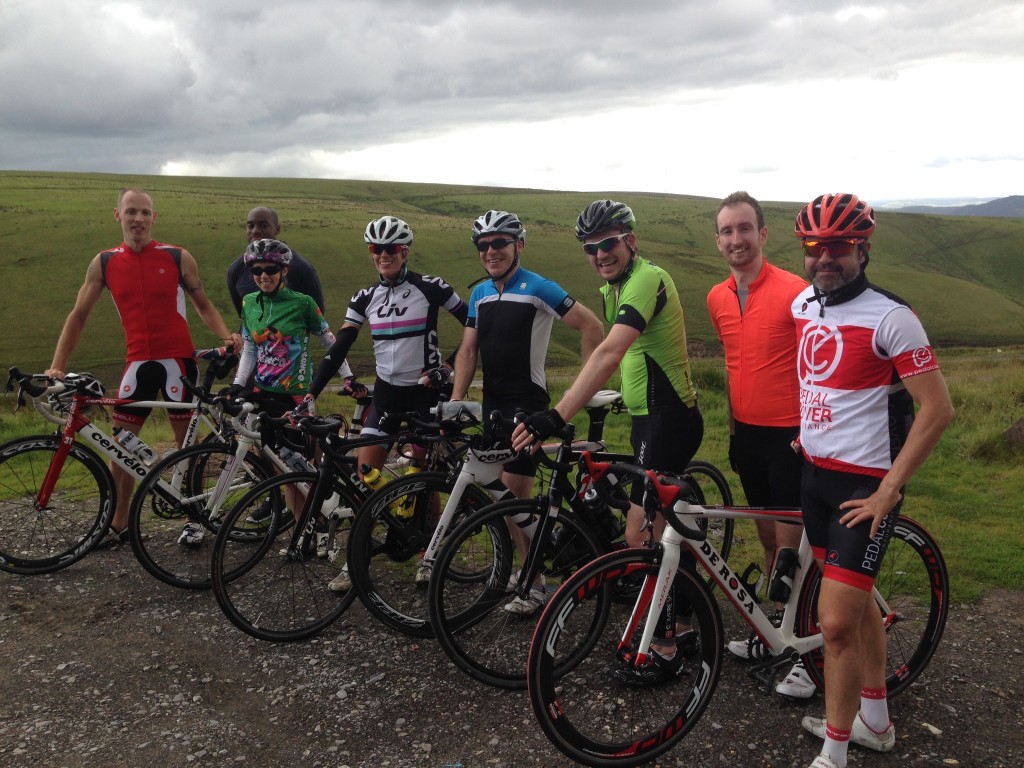 The top of the Blwch with Helen Jenkins and the other 220 Triathlon Competition Winners - A Weekend Training with Helen Jenkins - Photo Credit Marc Jenkins