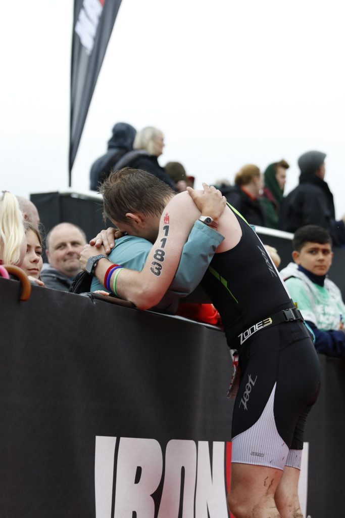 Ironman 70.3 Staffordshire Run 2016 Support Crew Hug