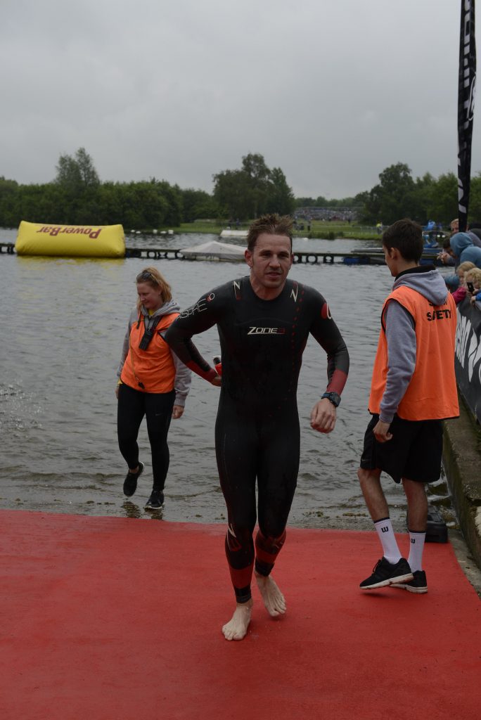 Ironman 70.3 Staffordshire 2016 Swim Exit