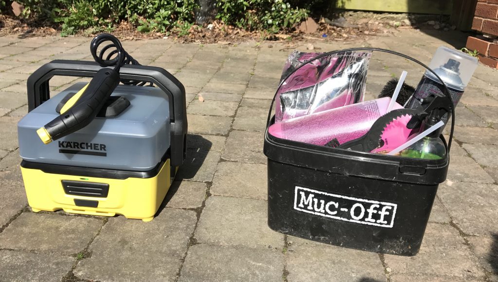 Kärcher OC3 Mobile Outdoor Cleaner vs Muc Off Bike Cleaner